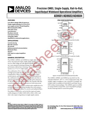 AD8601ART-R2 datasheet  